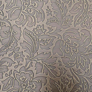 Messing Ätzdesign Brünierung/ Brass Etching burnished