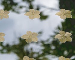Juwel Line Inox with 24 K Gold Flowers
