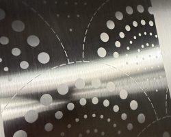 INOX Edelstahl Hairline Design Gestrahlt/ ECO ETCH