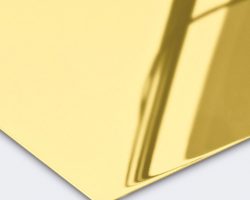 PVD-goldbeschichteter Edelstahl für Aufzüge, Paneele und Innenakzente. PVD Gold Edelstahl Spiegelpolitur #8