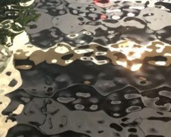 Aquasteel EDEN-AQUASTEEL-Panel mirror polished, water ripple structure