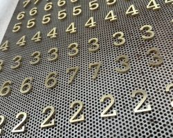 Messing Ziffern für Aufzug- und Leitsysteme