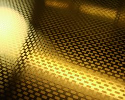 PVD-Gold Edelstahl mit strukturierter Oberfläche und Tiefenwirkung durch 2 Richtungen Hairline (Eco-Etch)