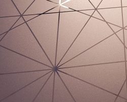 Liniendesign strukturierter roségoldbeschichteter PVD-Edelstahl für modernes Design